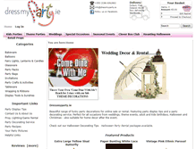 Tablet Screenshot of dressmyparty.ie